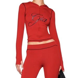 I.AM.GIA red Blare hoodie
